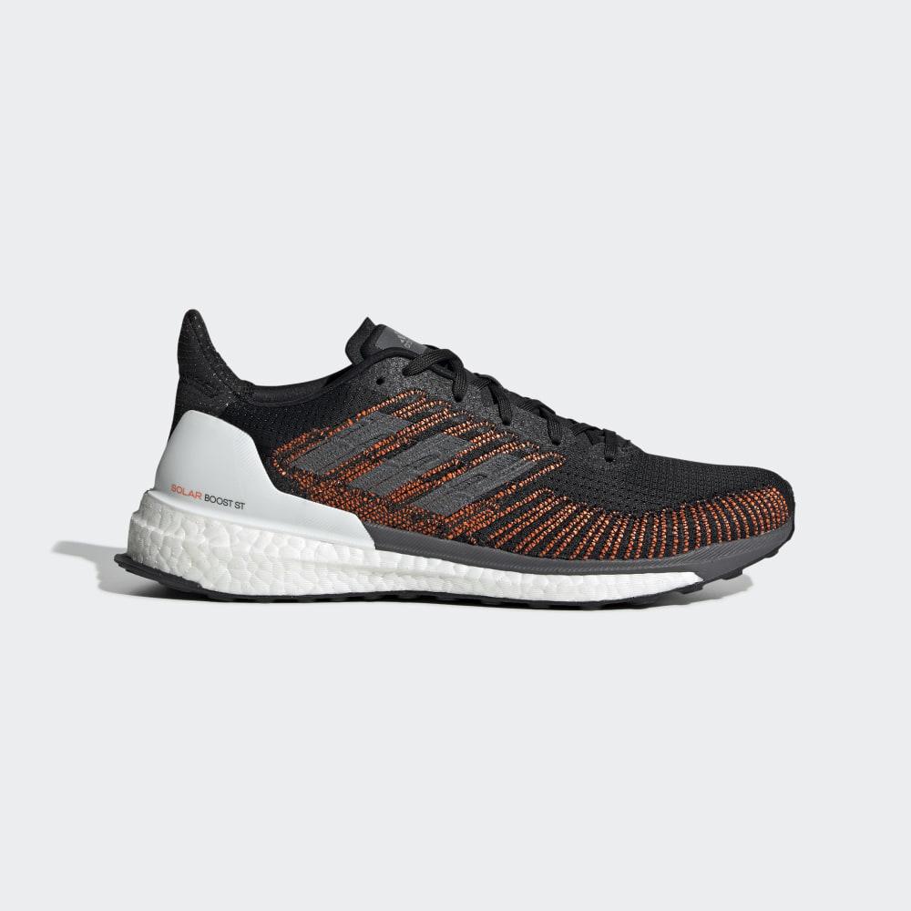 Adidas Men's Solarboost ST 19 Running Shoes Black/Grey/Orange Ireland G28060